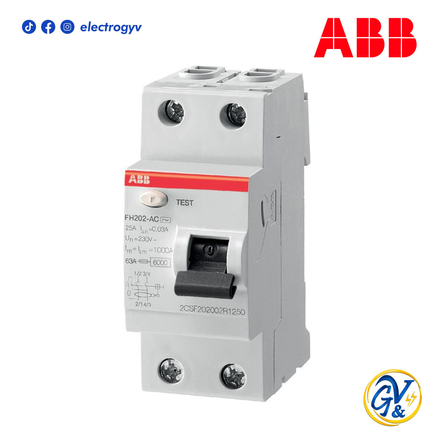 1TMF202006R1250 INTERRUPTOR DIFERENCIAL DE 2X25 A FH202 AC-25/0.03 ...