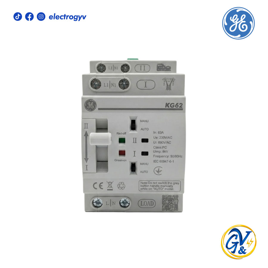 KG62-2P INTERRUPTOR BY PASS AUTOMATIC 2X63 POLO RED-UPS